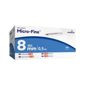 MICRO-FINE INSULIN SYRINGE & NEEDLE 30G X 100